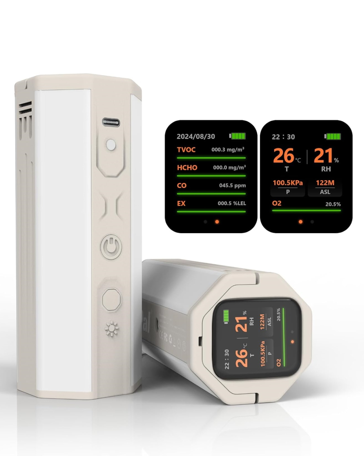 LUM GUARD Portable Air Monitor(white) - VALORÉ