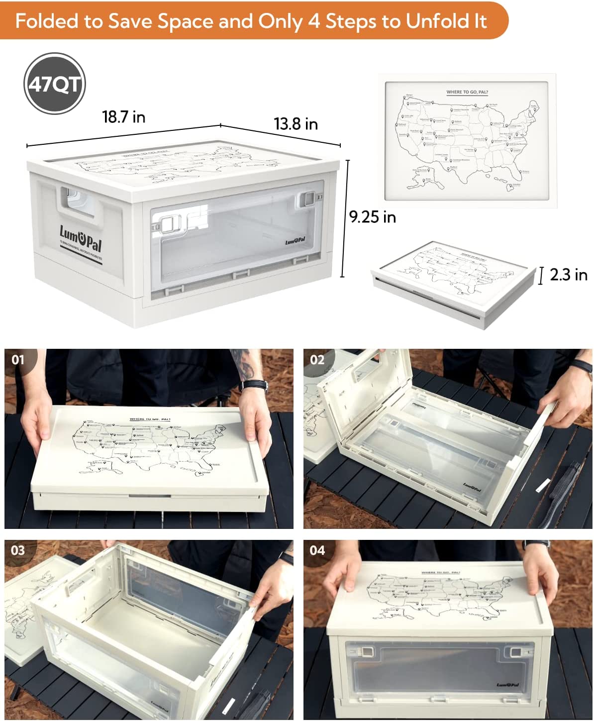 Lum box  47qt Storage Box - VALORÉ